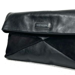 NEW Marc Jacobs Leather Fold Over Clutch